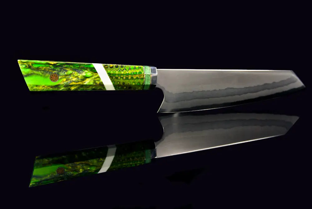 Carbon stainless steel | Wasabi Kiritsuke Knife | Razor-sharp-knives.com