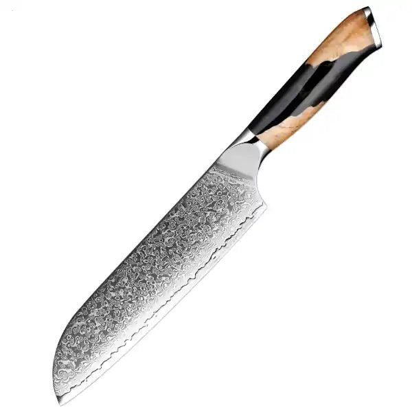 Damascus kitchen knives | Black Wood Edition | Razor - Sharp - Knives