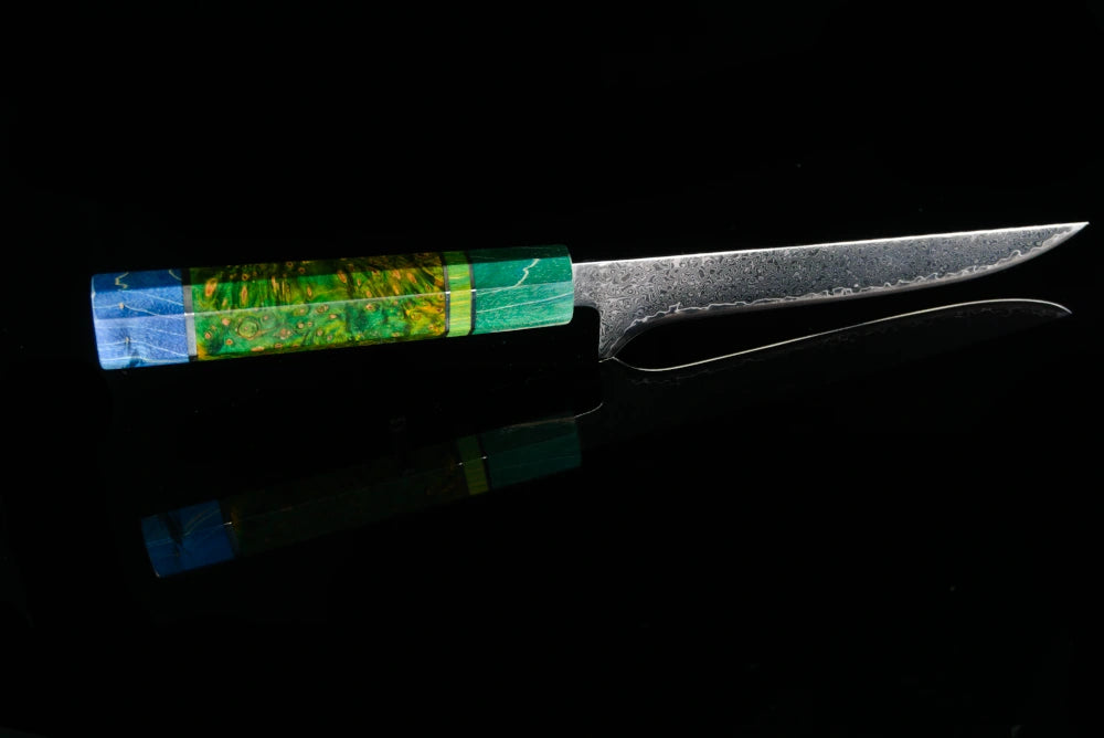 Damascus kitchen knives | Mosaic Edition | Razor-sharp-knives.com