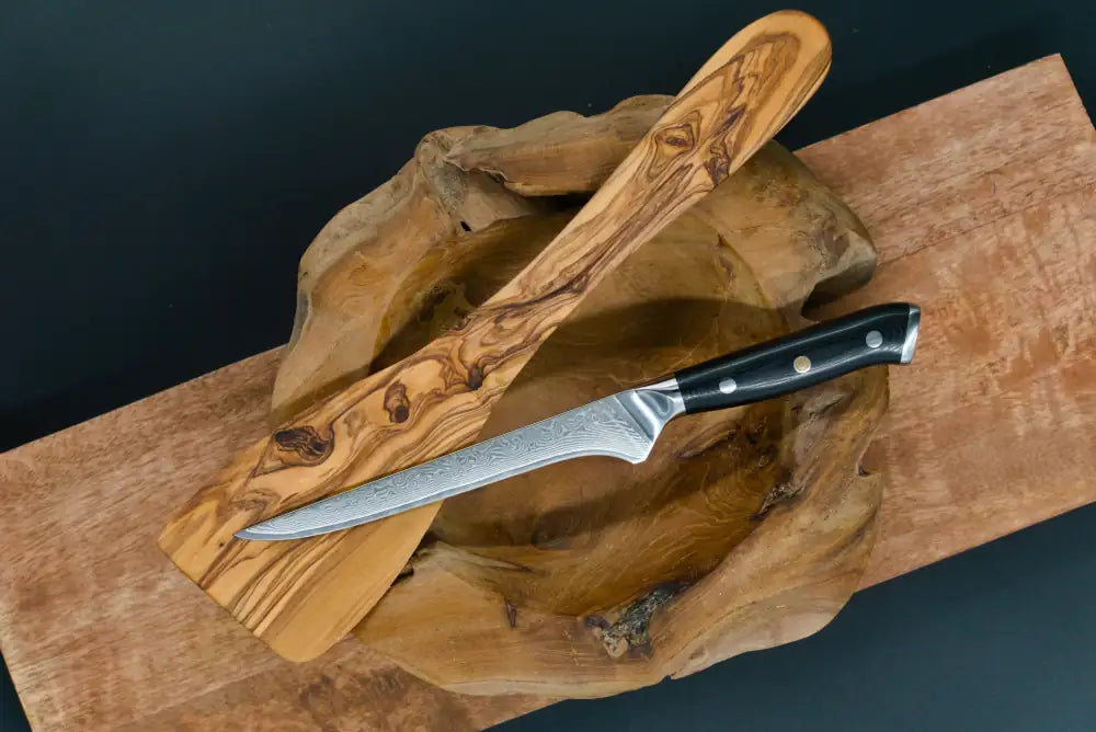 Damascus kitchen knives | Black Edition | Razor-sharp-knives.com