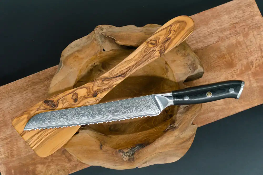 Damascus kitchen knives | Black Edition | Razor-sharp-knives.com