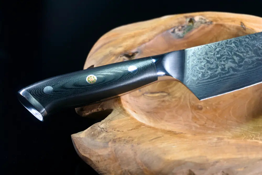 Damascus kitchen knives | Black Edition | Razor-sharp-knives.com