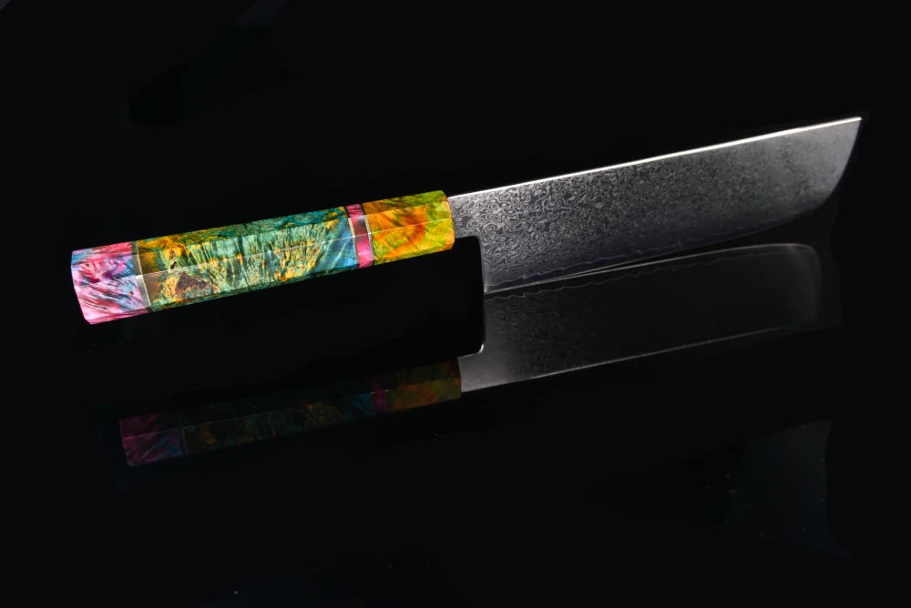 Damascus kitchen knives | Mosaic Edition | Razor-sharp-knives.com