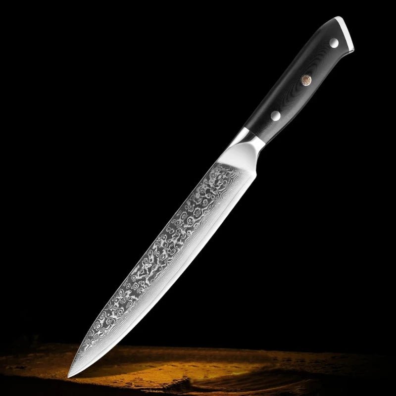 Damasc Kitchen Knives - Black Edition - Razor-Sharp - Knives